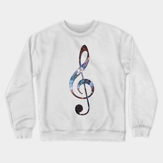 Cosmic Music Crewneck Sweatshirt by Bethany-Bailey